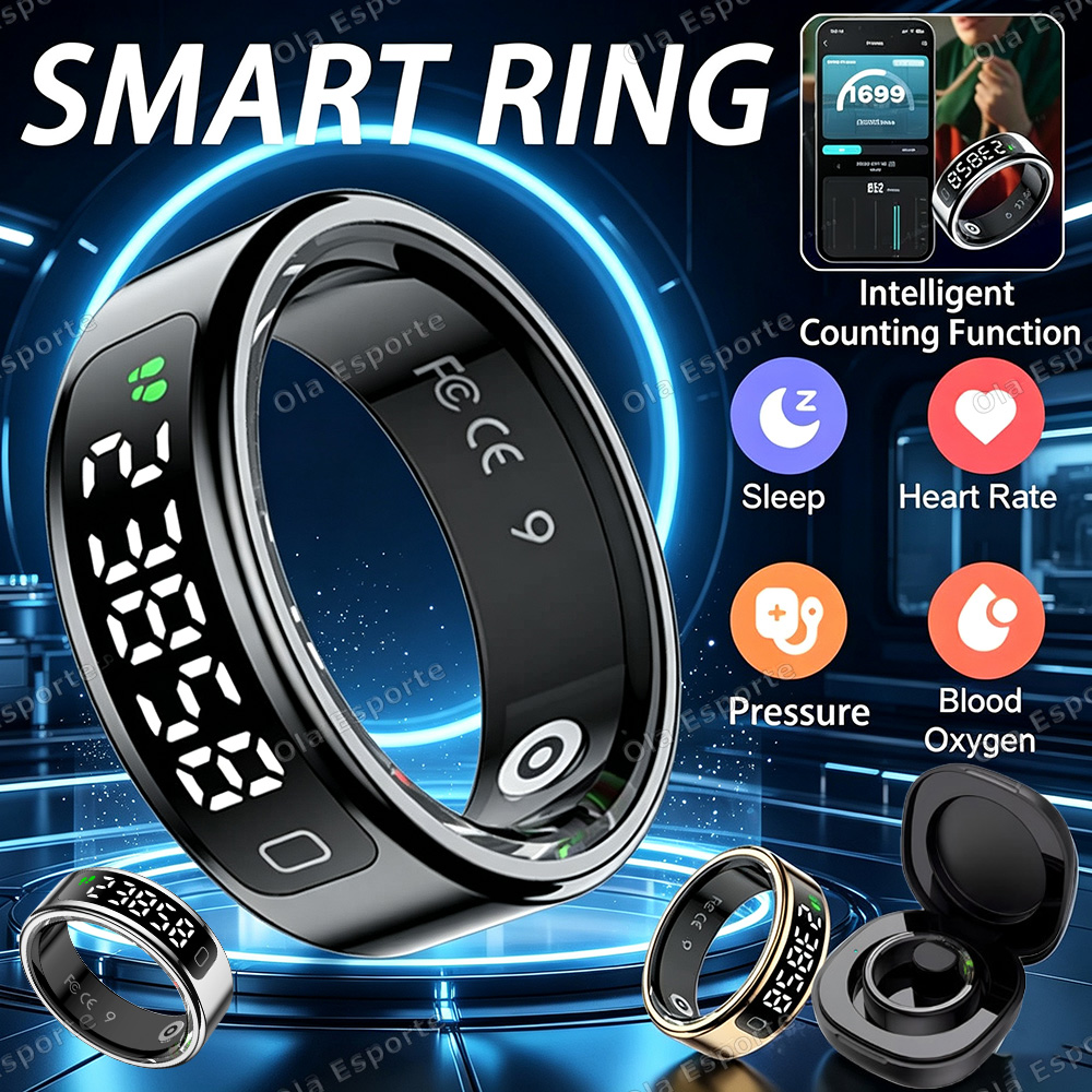 Blood Pressure Monitor - New Count Smart Ring Charging Case